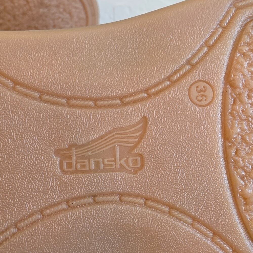Dansko Candace Sandals Women 36 Black Burnished Nappa Leather Comfort Buckle - Picture 9 of 10